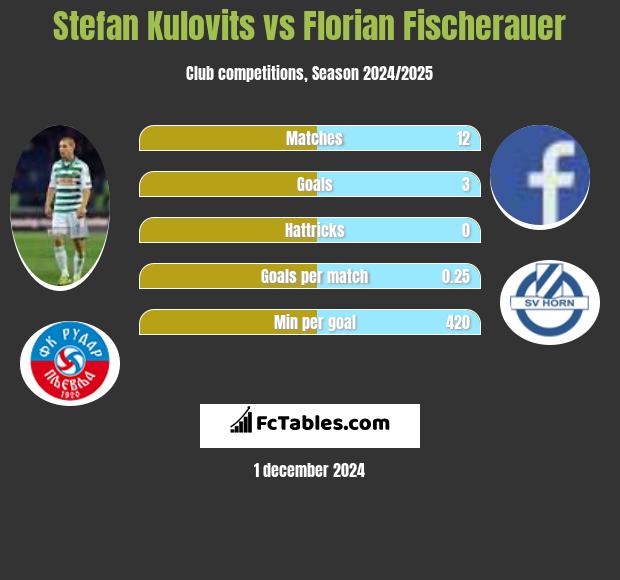 Stefan Kulovits vs Florian Fischerauer h2h player stats