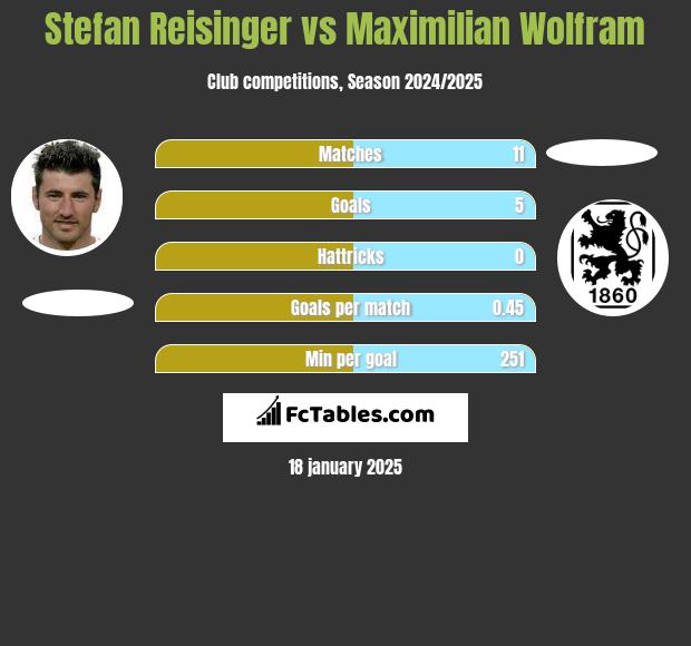 Stefan Reisinger vs Maximilian Wolfram h2h player stats