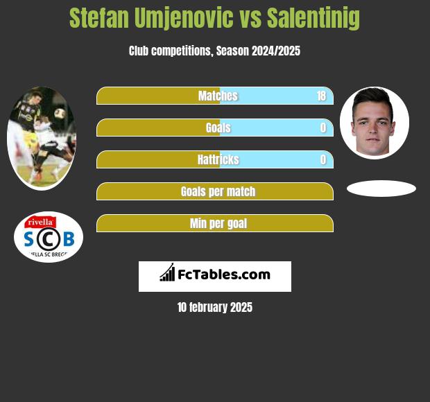 Stefan Umjenovic vs Salentinig h2h player stats