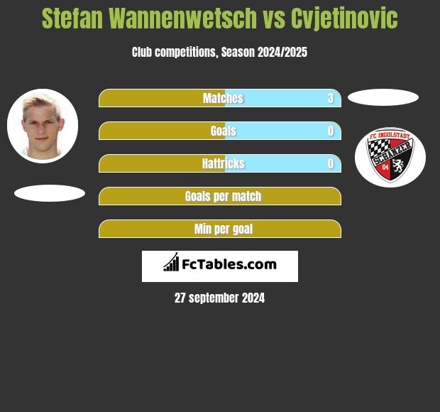 Stefan Wannenwetsch vs Cvjetinovic h2h player stats