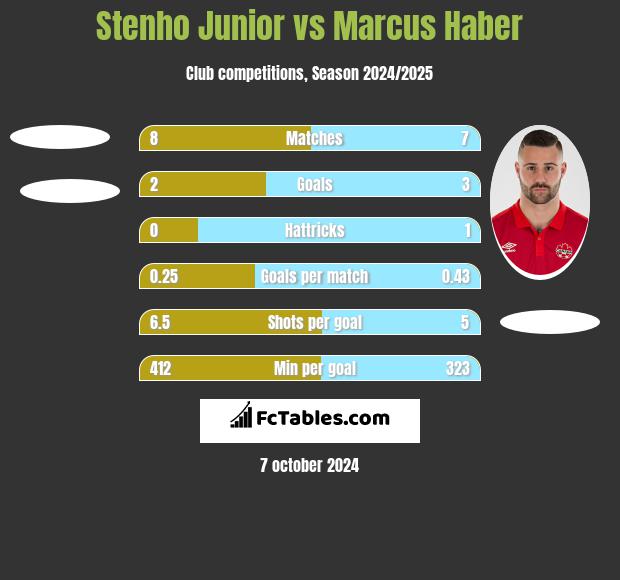 Stenho Junior vs Marcus Haber h2h player stats