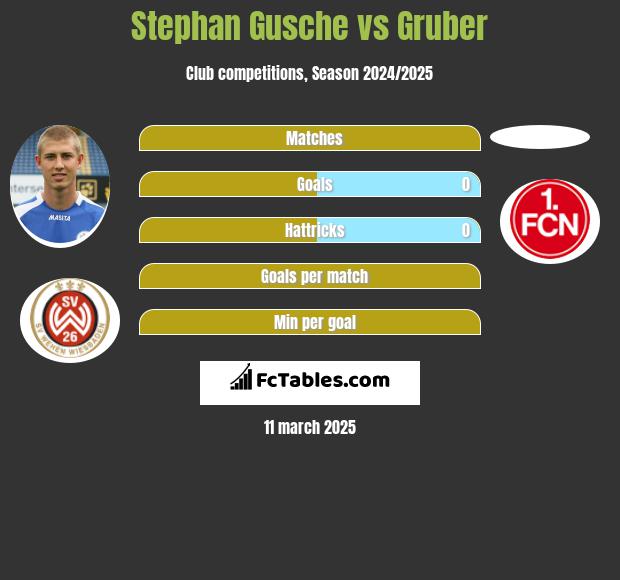 Stephan Gusche vs Gruber h2h player stats