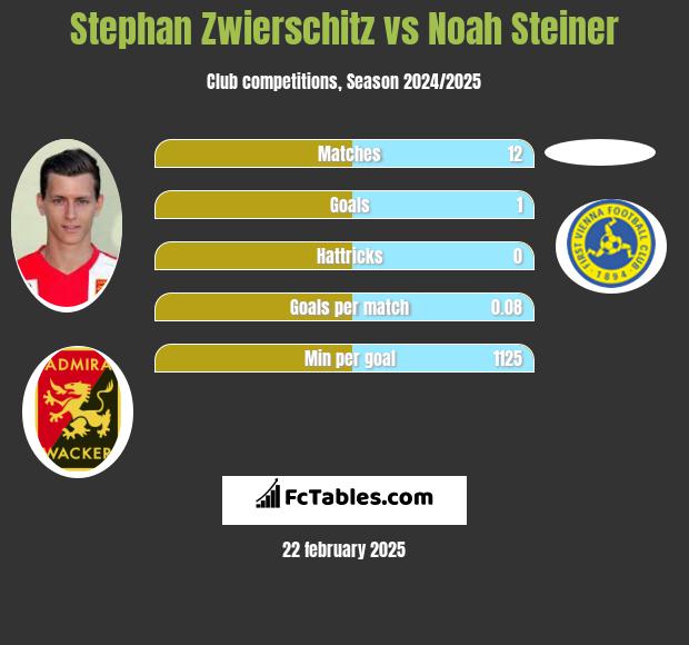 Stephan Zwierschitz vs Noah Steiner h2h player stats