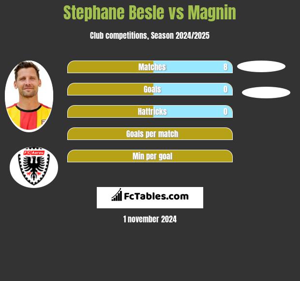 Stephane Besle vs Magnin h2h player stats