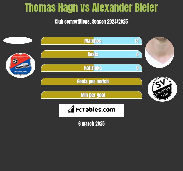 Thomas Hagn vs Alexander Bieler h2h player stats