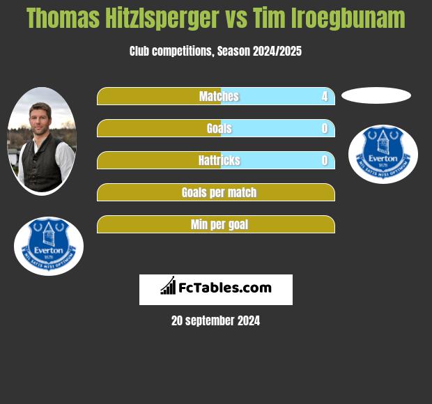 Thomas Hitzlsperger vs Tim Iroegbunam h2h player stats