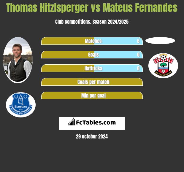 Thomas Hitzlsperger vs Mateus Fernandes h2h player stats