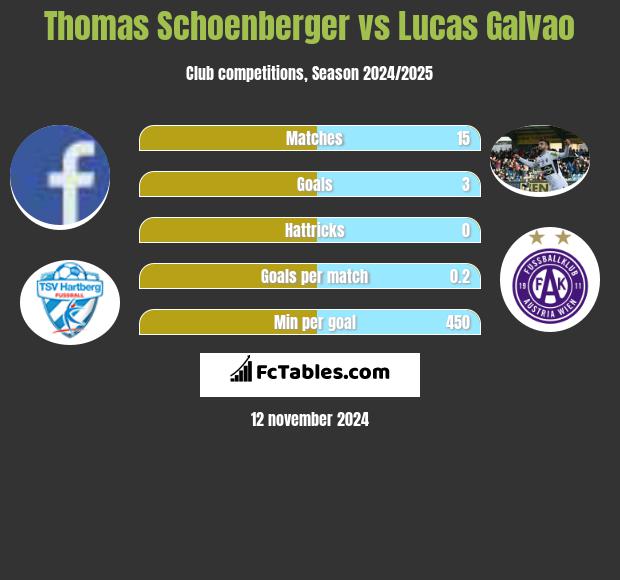 Thomas Schoenberger vs Lucas Galvao h2h player stats