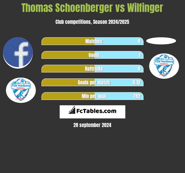 Thomas Schoenberger vs Wilfinger h2h player stats