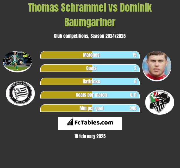 Thomas Schrammel vs Dominik Baumgartner h2h player stats