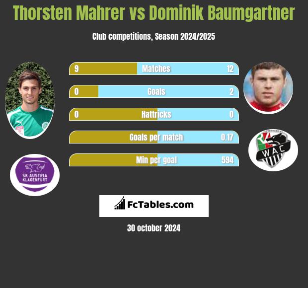 Thorsten Mahrer vs Dominik Baumgartner h2h player stats