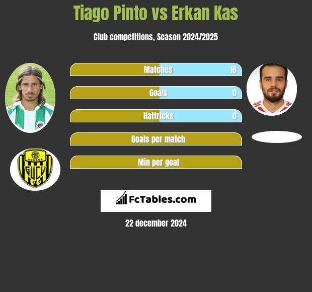 Tiago Pinto vs Erkan Kas h2h player stats