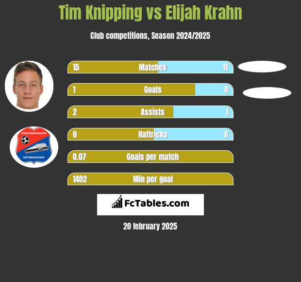 Tim Knipping vs Elijah Krahn h2h player stats