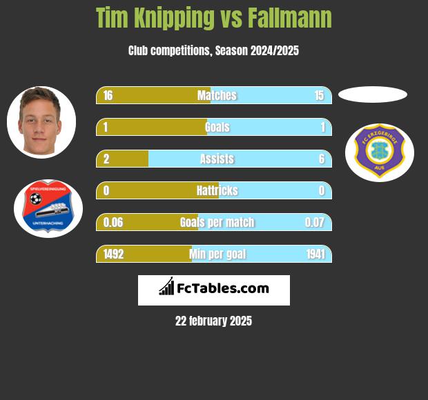 Tim Knipping vs Fallmann h2h player stats