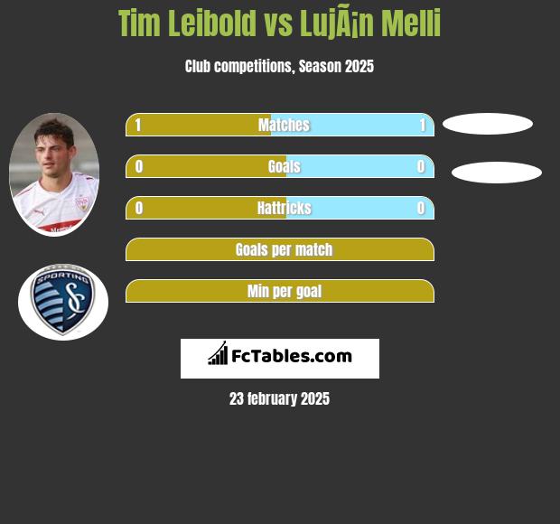 Tim Leibold vs LujÃ¡n Melli h2h player stats