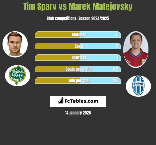 Tim Sparv vs Marek Matejovsky h2h player stats