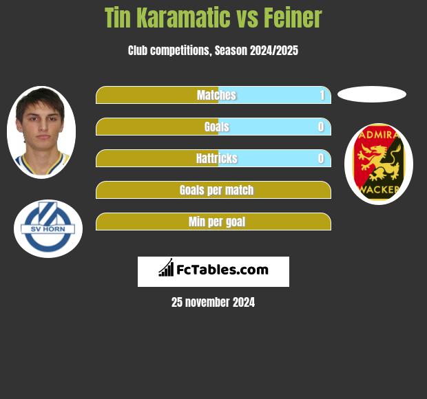 Tin Karamatic vs Feiner h2h player stats