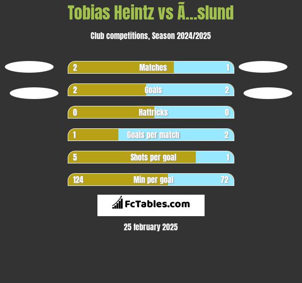 Tobias Heintz vs Ã…slund h2h player stats