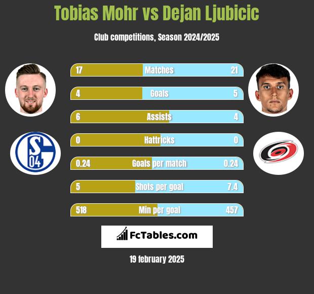 Tobias Mohr vs Dejan Ljubicic h2h player stats