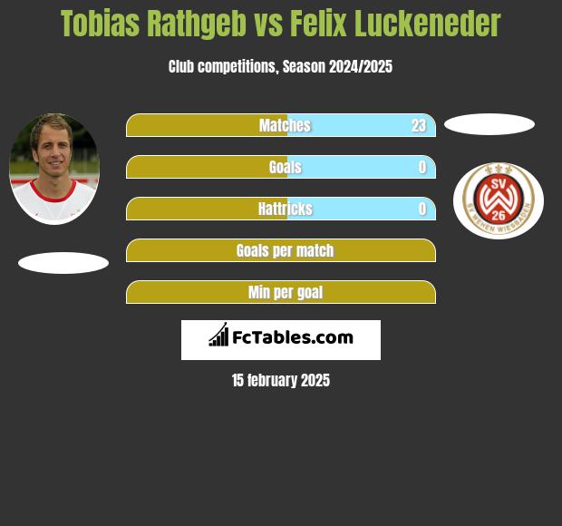 Tobias Rathgeb vs Felix Luckeneder h2h player stats