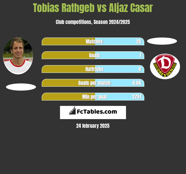 Tobias Rathgeb vs Aljaz Casar h2h player stats