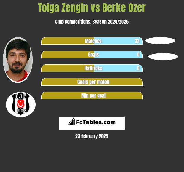 Tolga Zengin vs Berke Ozer h2h player stats