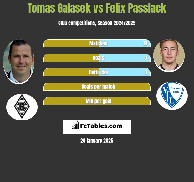 Tomas Galasek vs Felix Passlack h2h player stats