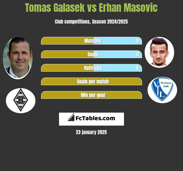 Tomas Galasek vs Erhan Masovic h2h player stats