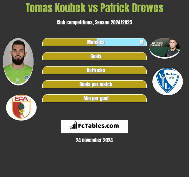 Tomas Koubek vs Patrick Drewes h2h player stats