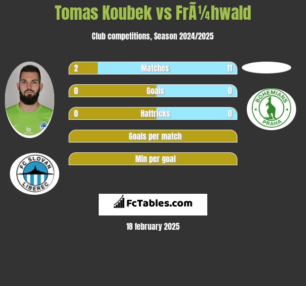 Tomas Koubek vs FrÃ¼hwald h2h player stats