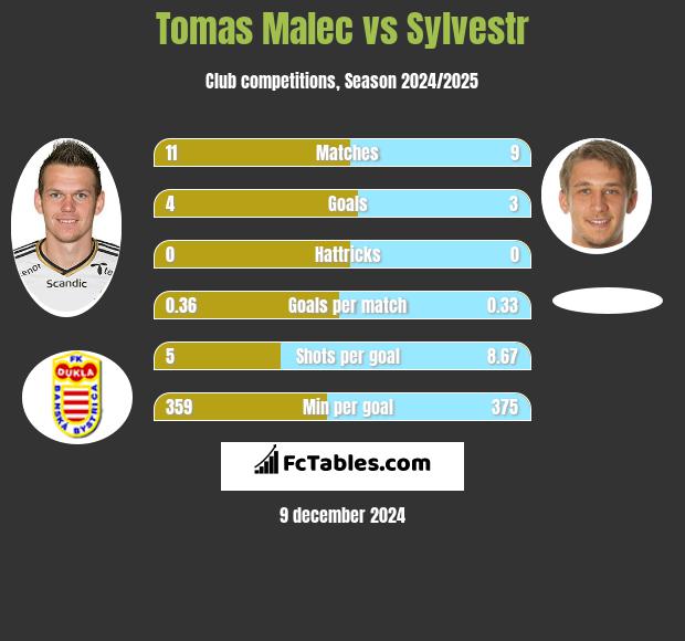 Tomas Malec vs Sylvestr h2h player stats