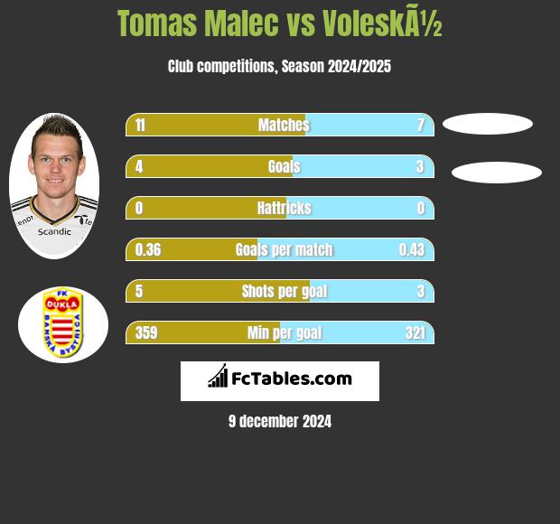 Tomas Malec vs VoleskÃ½ h2h player stats