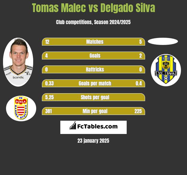 Tomas Malec vs Delgado Silva h2h player stats