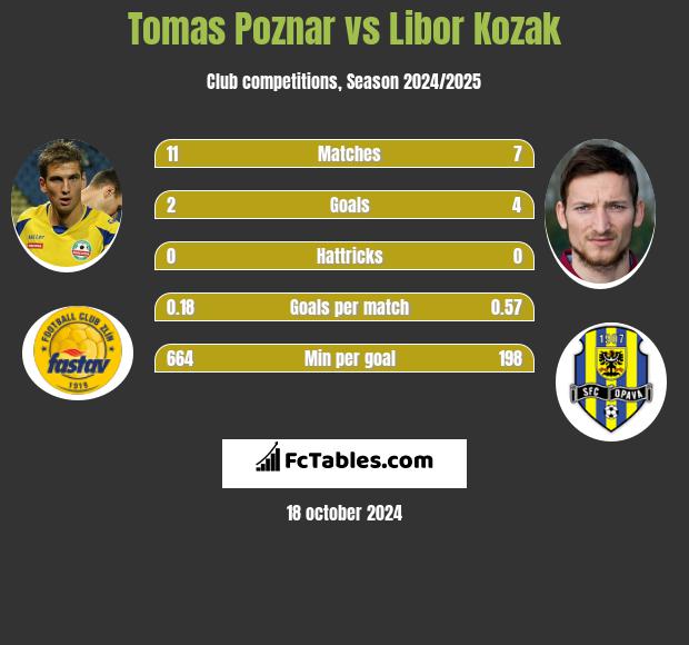 Tomas Poznar vs Libor Kozak h2h player stats