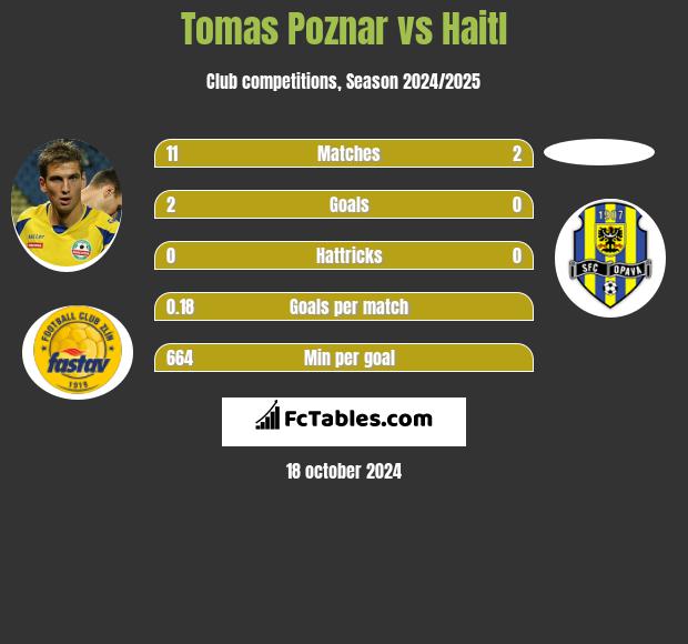 Tomas Poznar vs Haitl h2h player stats