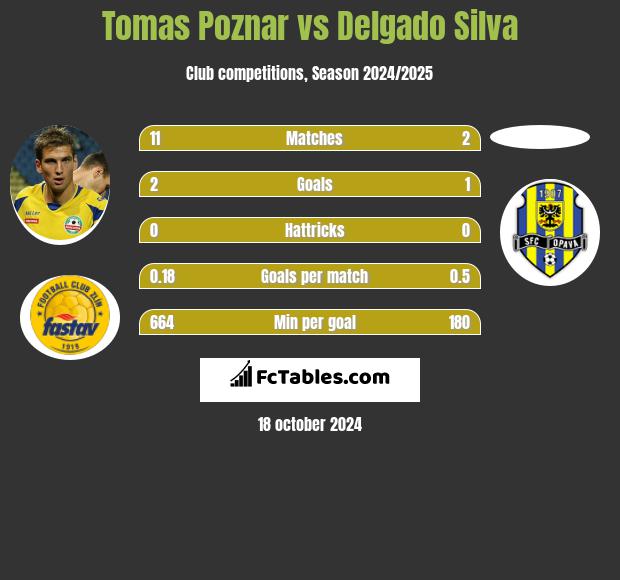 Tomas Poznar vs Delgado Silva h2h player stats