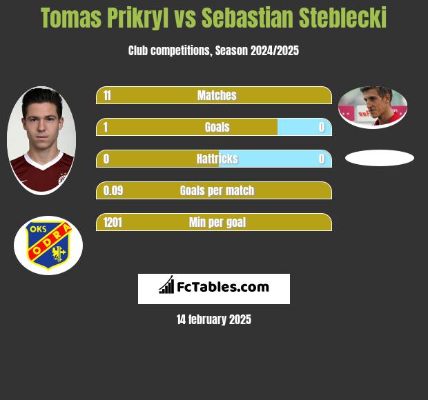 Tomas Prikryl vs Sebastian Steblecki h2h player stats