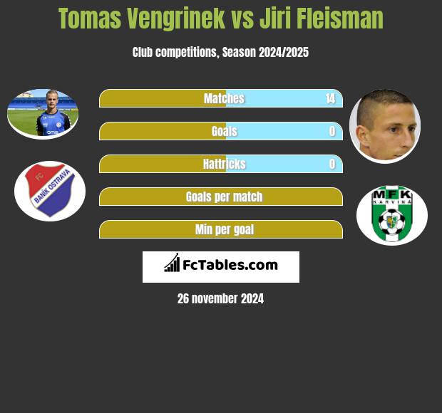 Tomas Vengrinek vs Jiri Fleisman h2h player stats