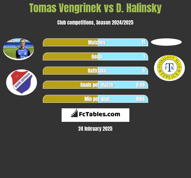 Tomas Vengrinek vs D. Halinsky h2h player stats