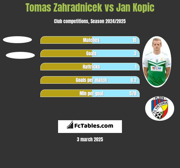 Tomas Zahradnicek vs Jan Kopic h2h player stats