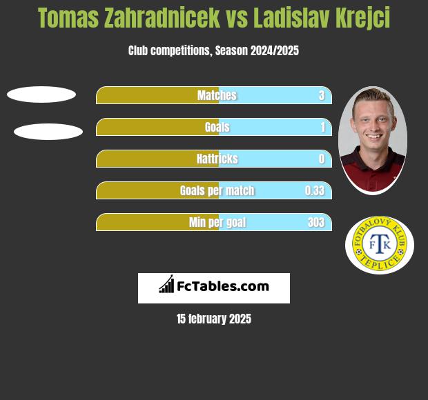 Tomas Zahradnicek vs Ladislav Krejci h2h player stats