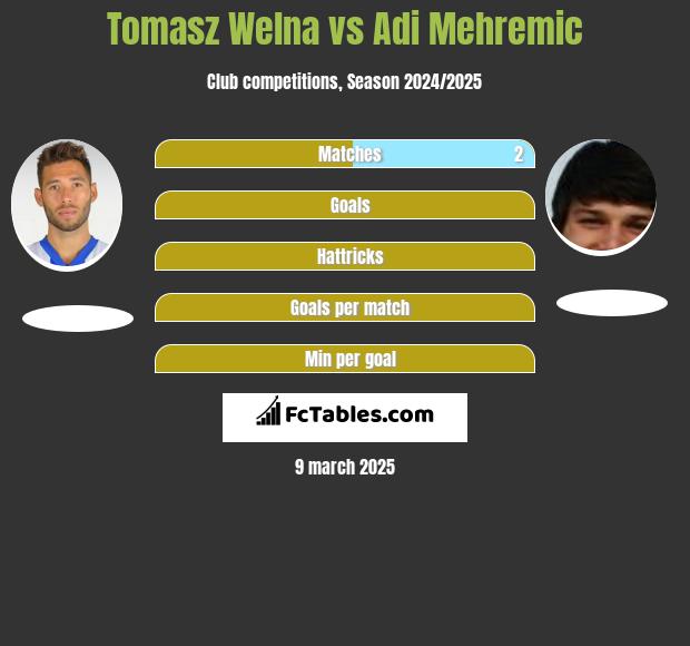 Tomasz Welna vs Adi Mehremic h2h player stats