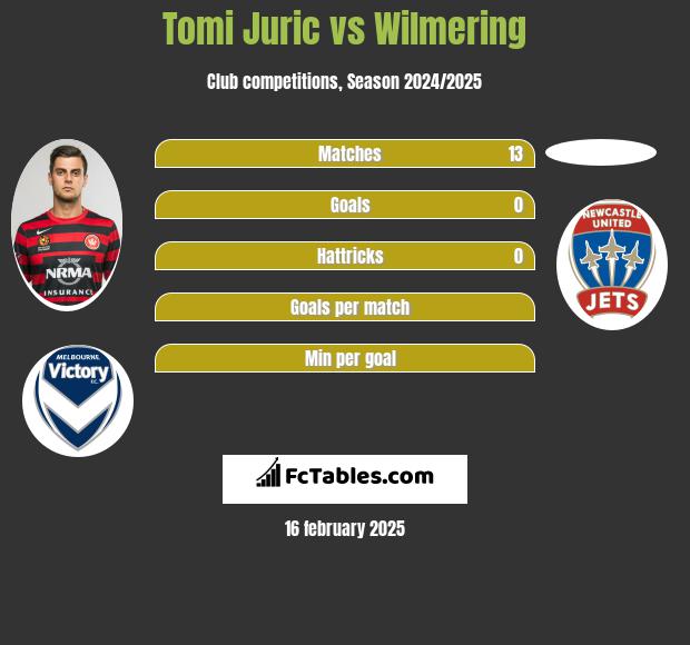 Tomi Juric vs Wilmering h2h player stats