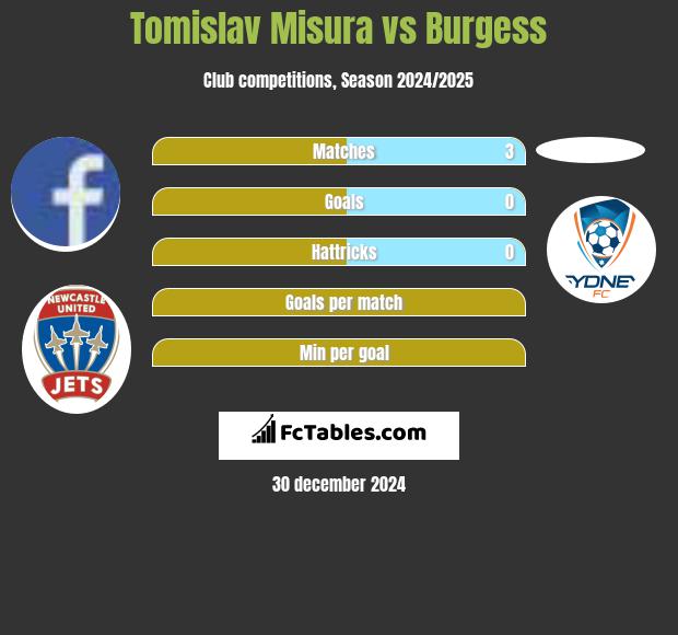 Tomislav Misura vs Burgess h2h player stats