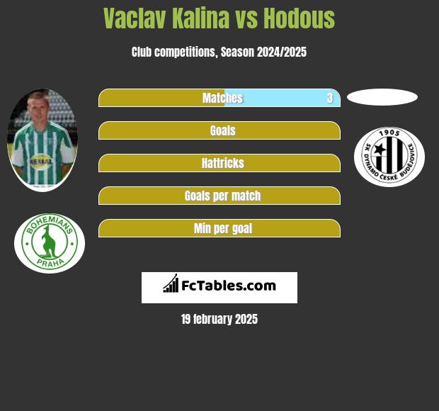 Vaclav Kalina vs Hodous h2h player stats