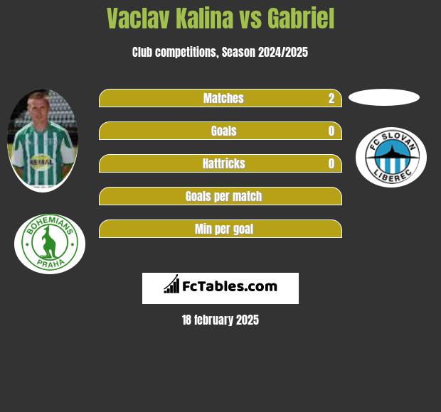 Vaclav Kalina vs Gabriel h2h player stats