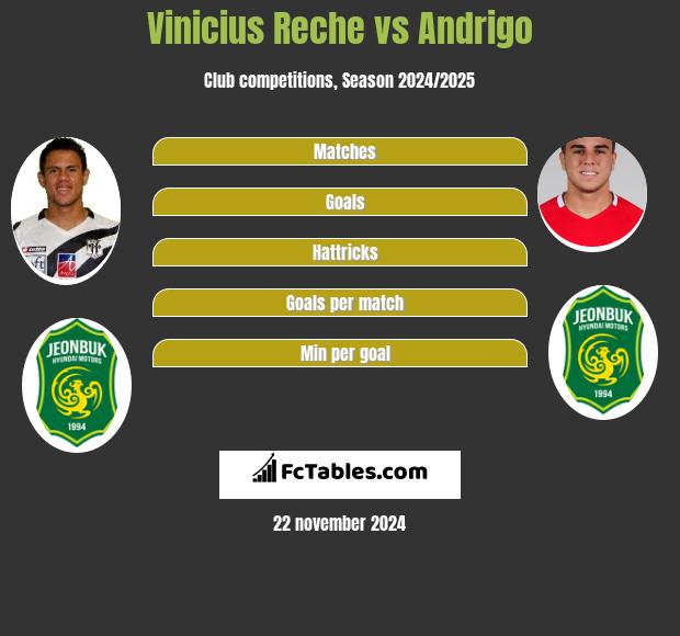 Vinicius Reche vs Andrigo h2h player stats