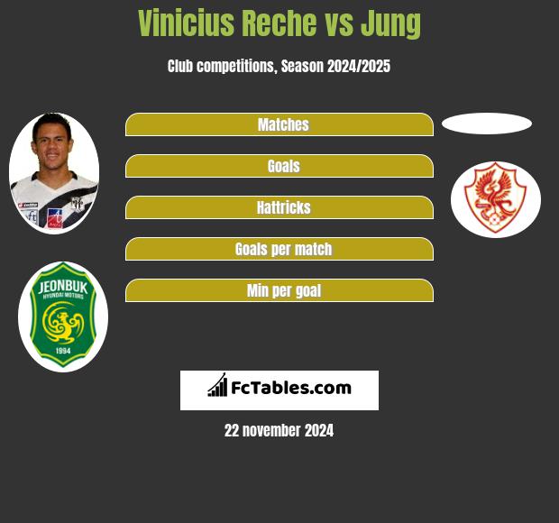 Vinicius Reche vs Jung h2h player stats