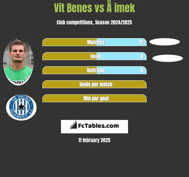 Vit Benes vs Å imek h2h player stats