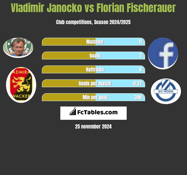 Vladimir Janocko vs Florian Fischerauer h2h player stats